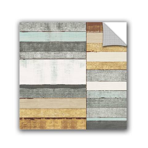 ArtAppealz Michael Mullan's Beachscape II Gold Neutral , Removable Wall Art Mural