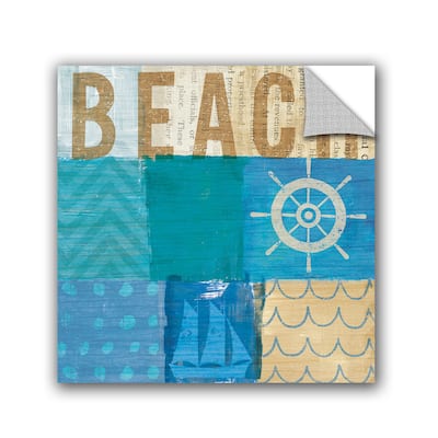 ArtAppealz Michael Mullan's Beachscape Collage IV, Removable Wall Art Mural