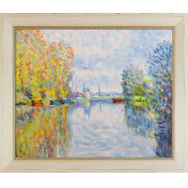 Monet Autumn on the Seine at Argenteuil Hand Painted Oil Reproduction ...