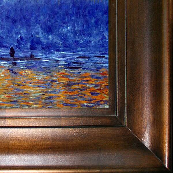 Shop Claude Monet Houses Of Parliament Sunset Effect Hand Painted Framed Oil Reproduction On Canvas Free Shipping Today Overstock