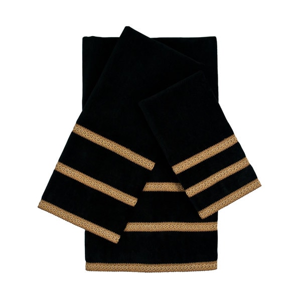 Black and gold towel set new arrivals