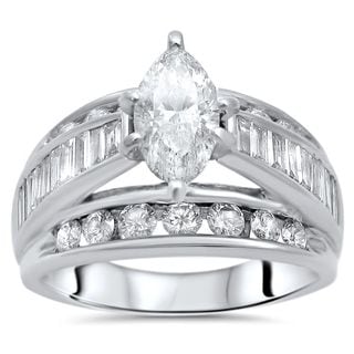 certified noori 14k gold 2 12 ct tdw marquise diamond engagement ring - Affordable Diamond Wedding Rings certified noori 14k gold 2 12 ct tdw marquise diamond engagement ring - Affordable Diamond Wedding Rings