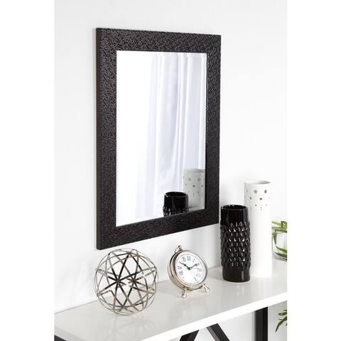 DesignOvation Coolidge Framed Wall Vanity Beveled Mirror - 23x29