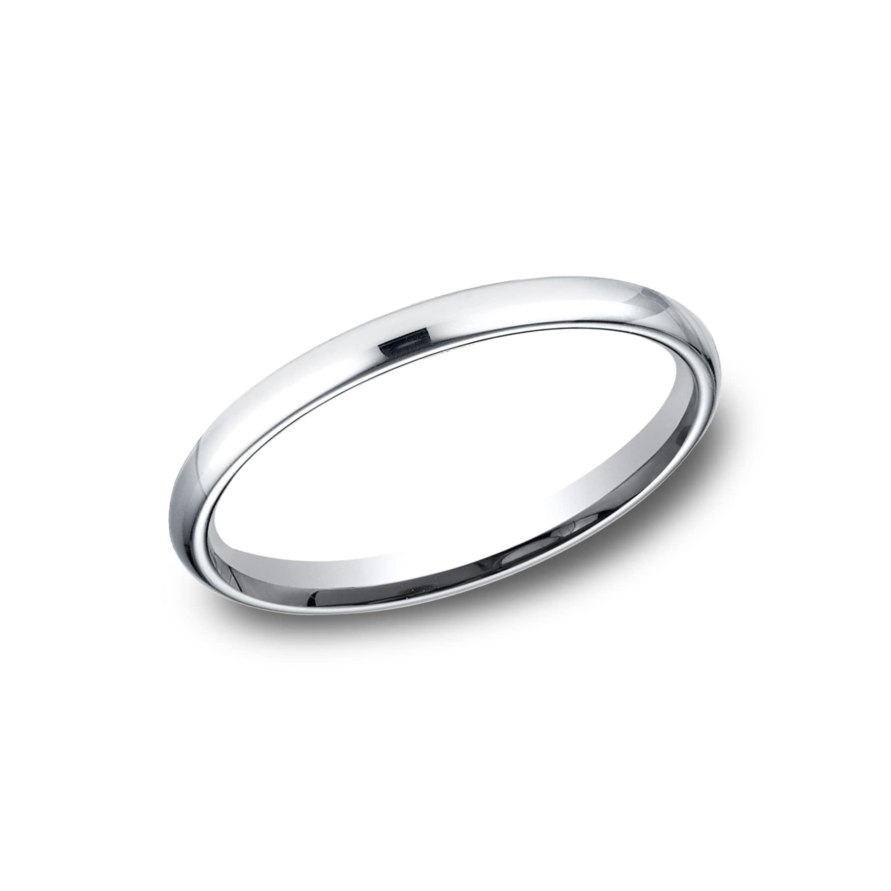 14K yellow Gold mens and womens plain wedding bands 2.5mm comfort-fit