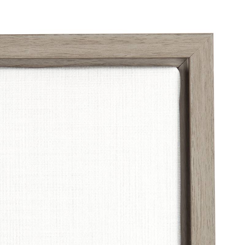 Simon Te Tai DesignOvation 'Sylvie Kitty' Canvas Wall Art with Grey Frame