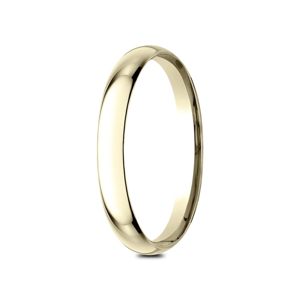 14K Yellow Gold 2mm Lightweight Comfort Fit Band Ring