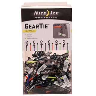 Nite Ize Gear Tie ClippableTwist Tie Gravity Bin 100 Pieces