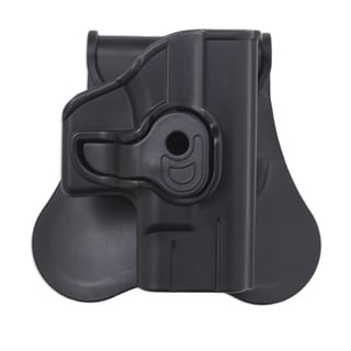 Bulldog Cases Polymer Holster with Paddle/Belt Loop Standard 1911 Style Autos upto 5" Barrels, Black