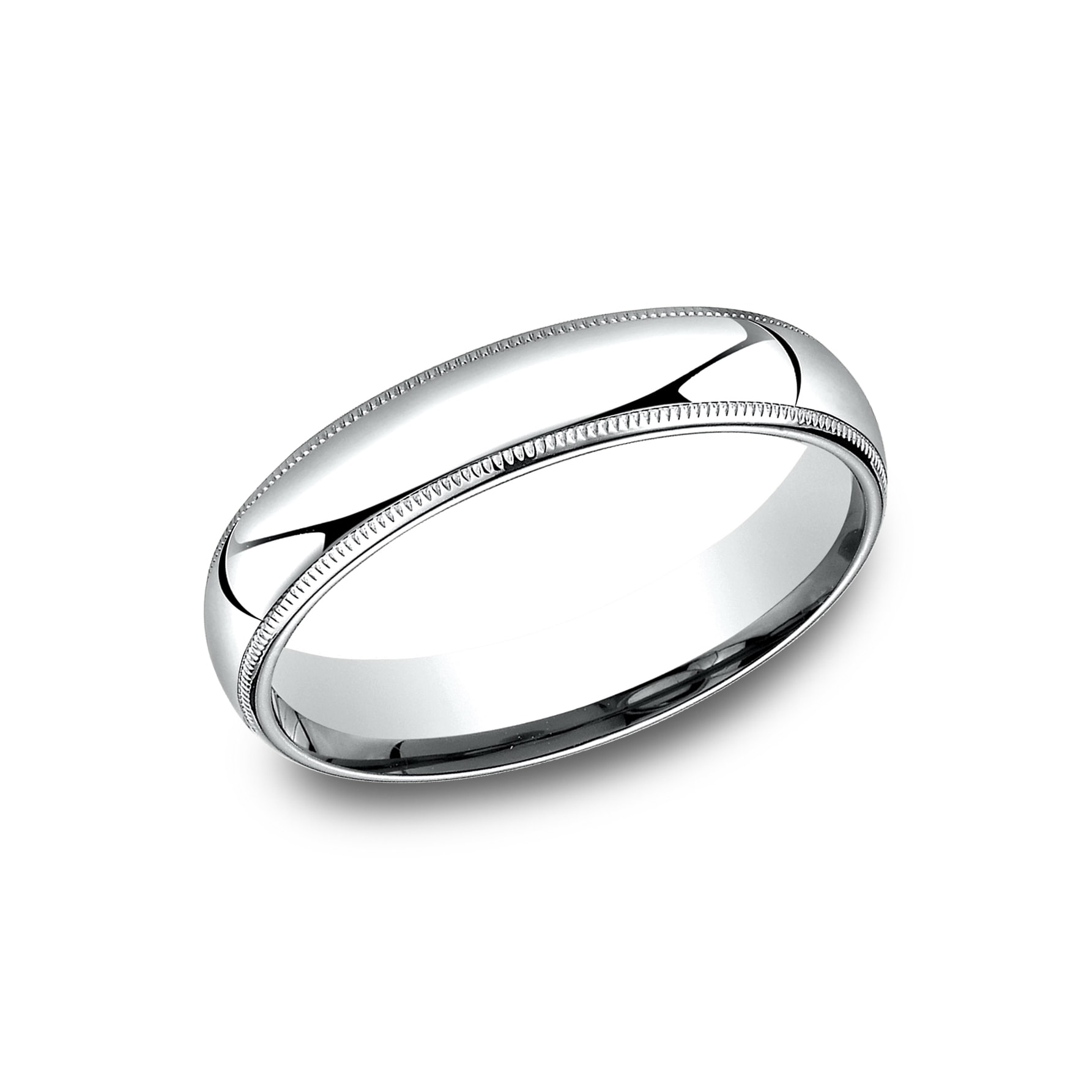 Wedding Bands Classic Bands Milgrain Bands Sterling Silver 5mm Milgrain Comfort Fit Band Size 10