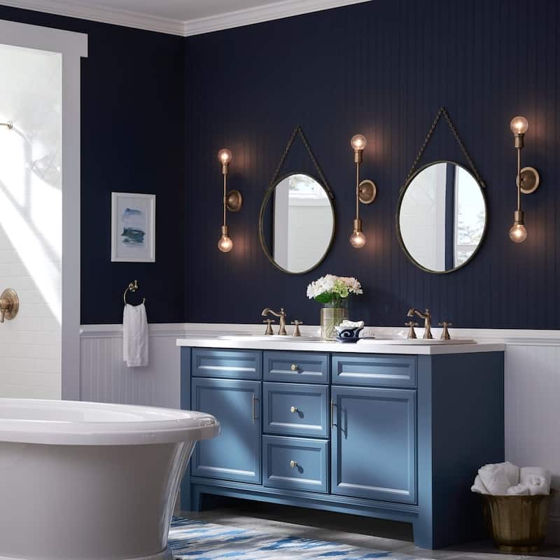 Kichler Lighting Armstrong 2-light Natural Brass Wall Sconce