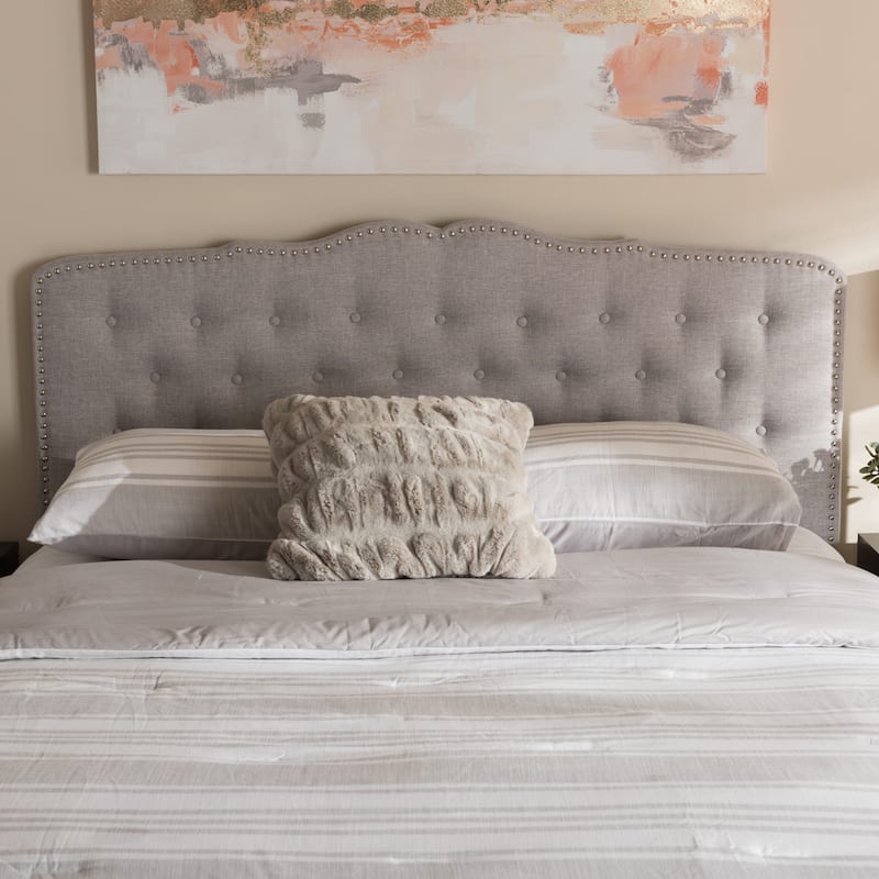 Copper Grove Craik Contemporary Fabric Headboard - Beige - Queen