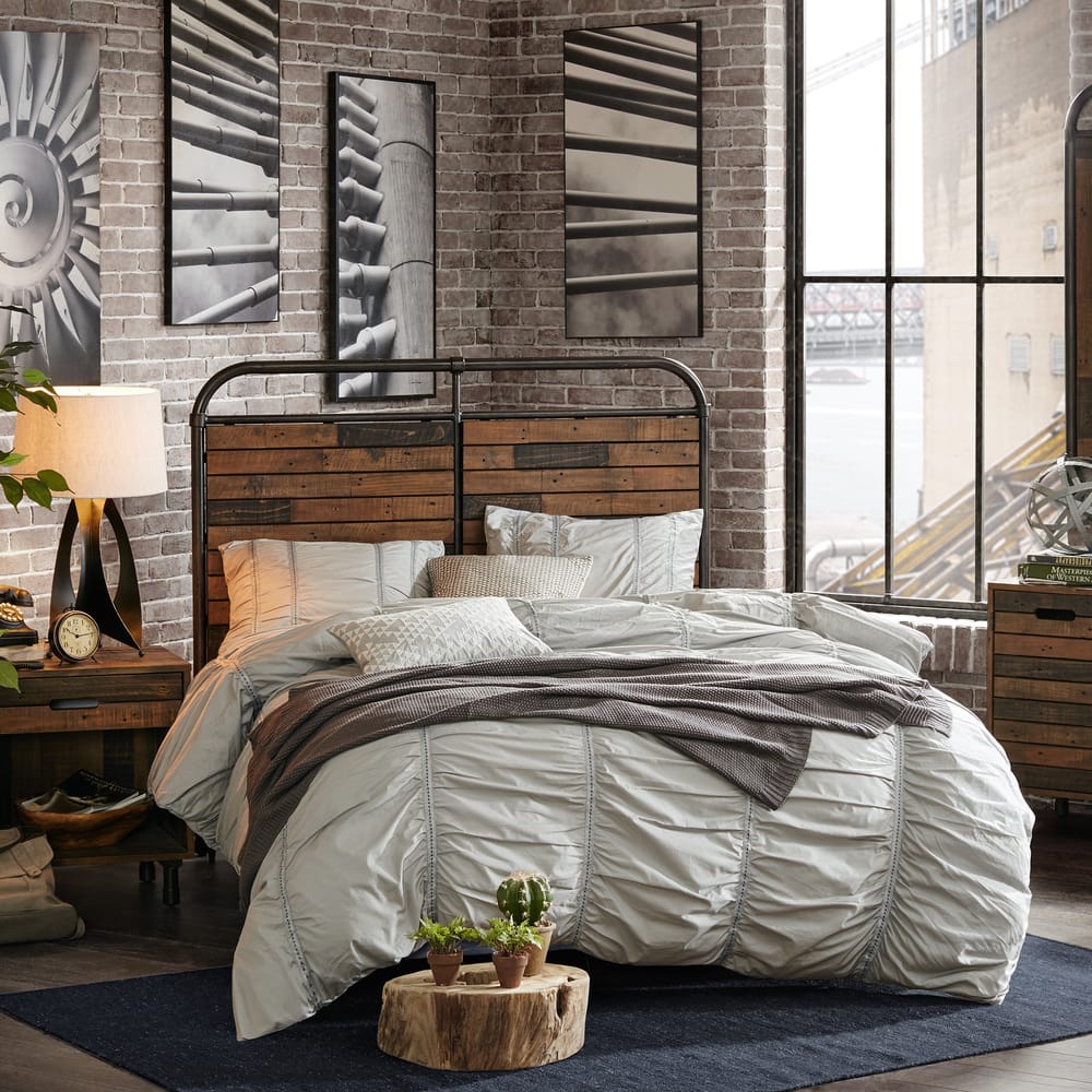 Carbon Loft Haberman Gunmetal Queen Headboard
