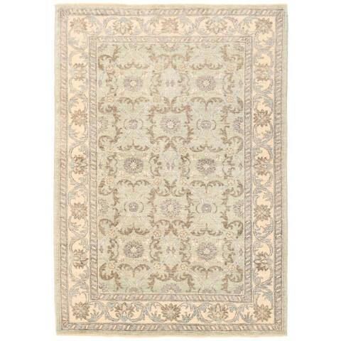 Handmade One-of-a-Kind Vegetable Dye William Morris Wool Rug (Afghanistan) - 4'2 x 6'