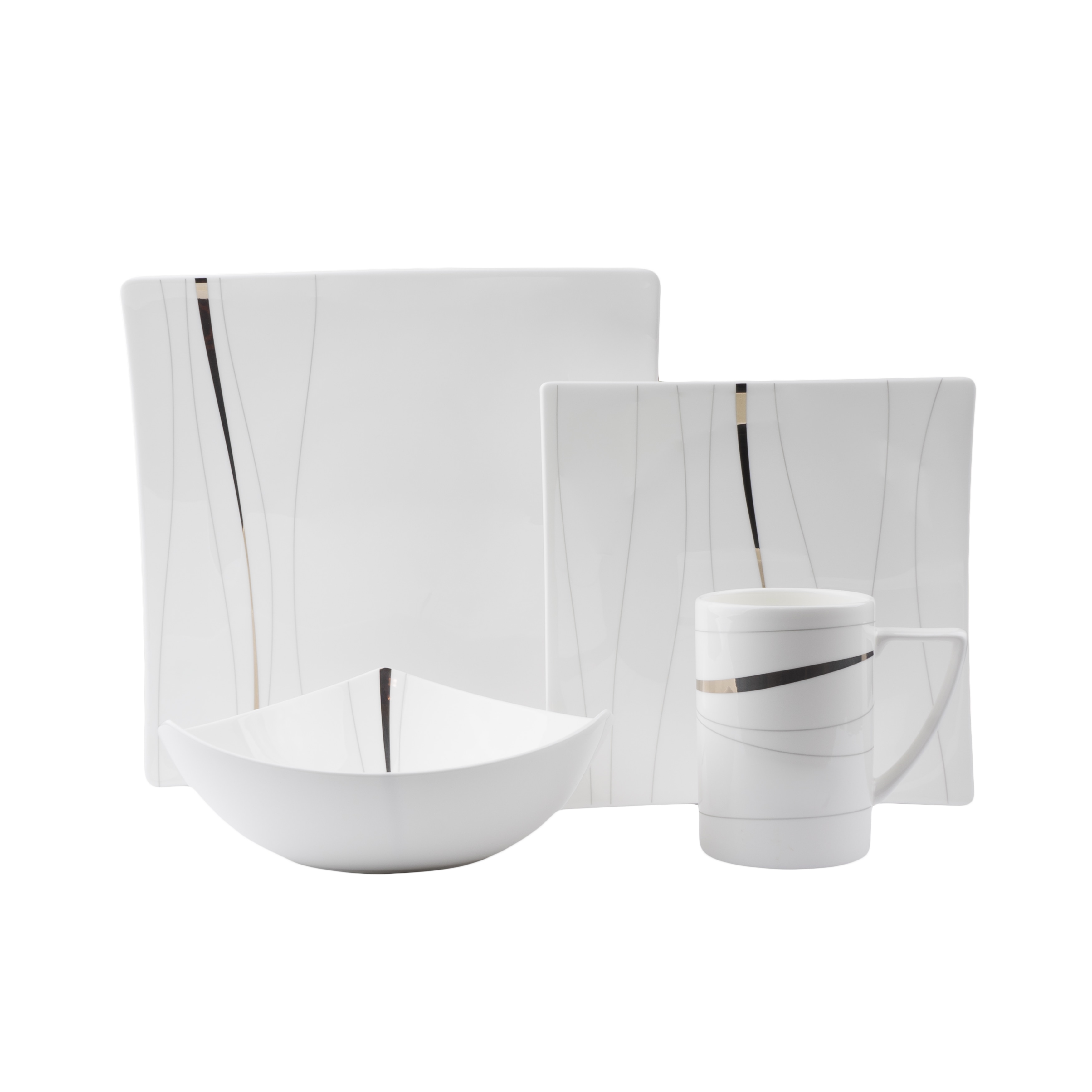 Red Vanilla Odett Platinum 16pc Dinner set