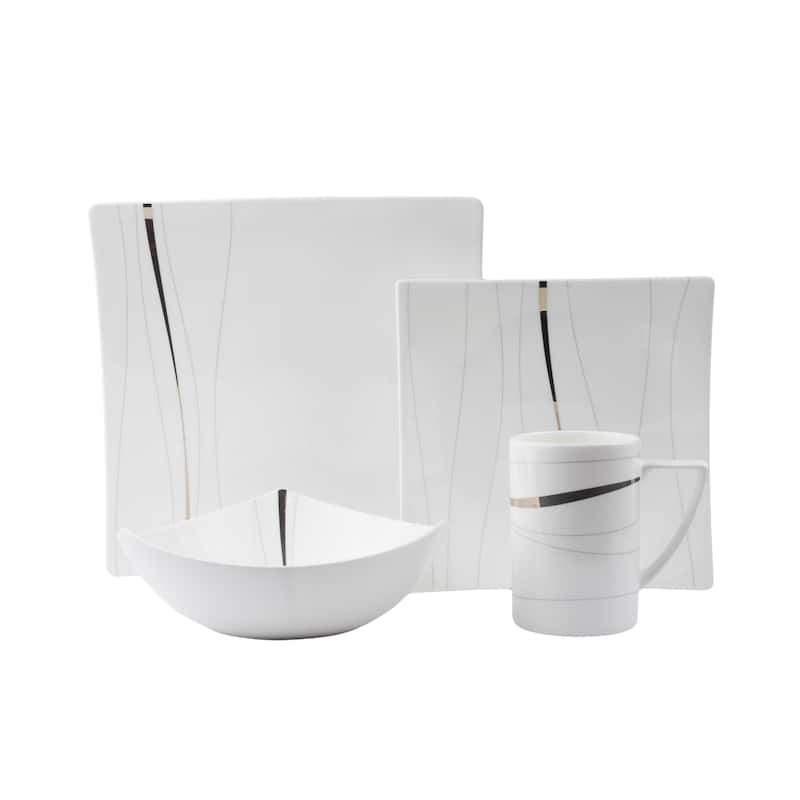 Red Vanilla Odett Platinum 16pc Dinner set