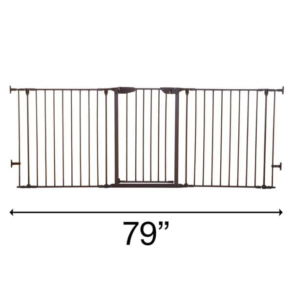 Dreambaby Newport Adapta Brown Metal Gate