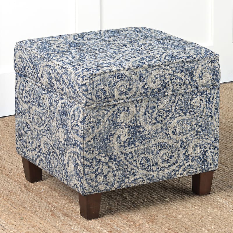 Carson Carrington Hnifsdalur Square Storage Ottoman Wood Legs