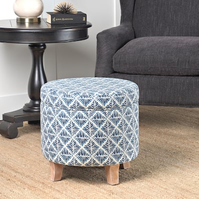 Carson Carrington Hnifsdalur Round Storage Ottoman