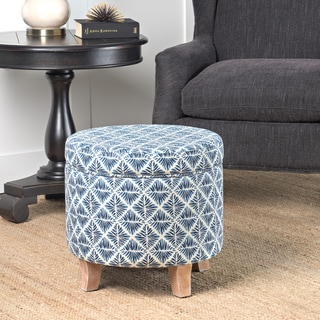 Carson Carrington Hnifsdalur Round Storage Ottoman