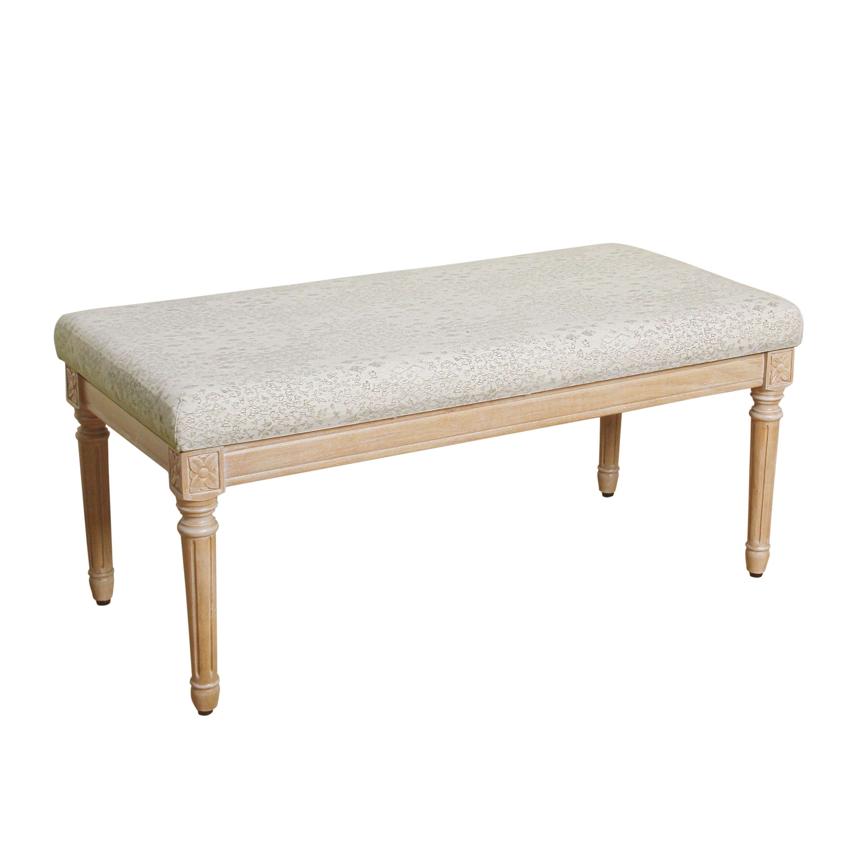 Homepop Olivia Decorative Bench Overstock 14220852