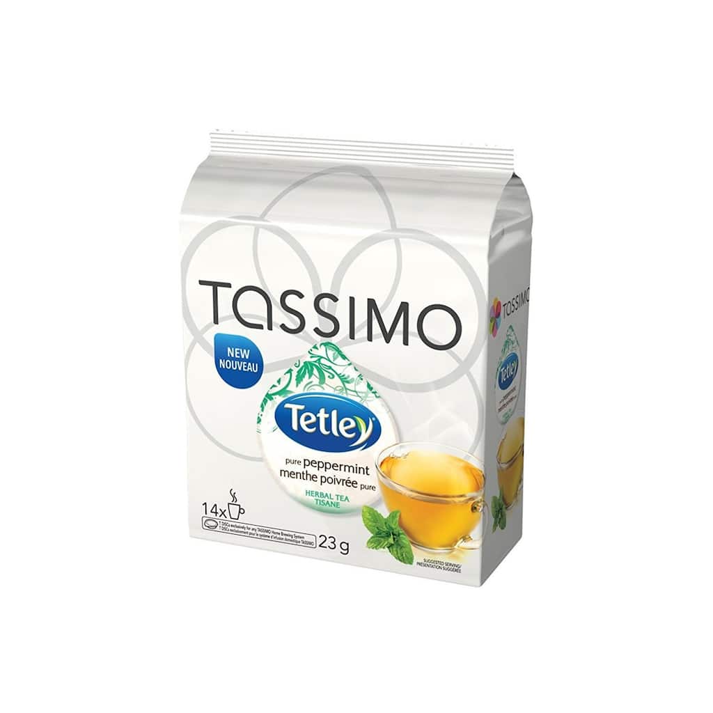 Tetley Peppermint Tea T-Discs for Tassimo Hot Beverage System