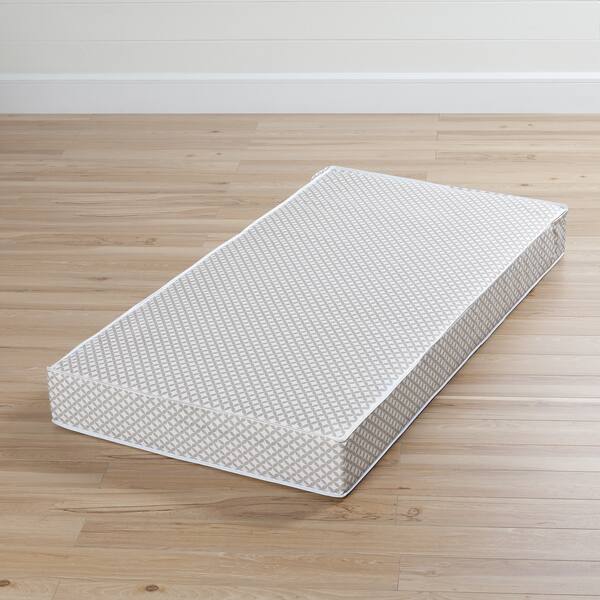 slide 2 of 7, South Shore Somea Gray and White Baby Crib & Toddler Mattress