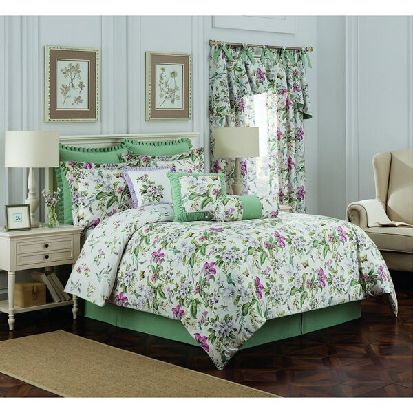 Williamsburg Palace Green 4-Piece Full Comforter Set