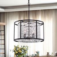 Phodra Antique Bronze 16-inch Round Pendant