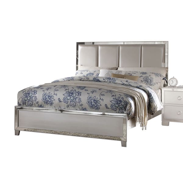 Shop Silver Orchid Heston 4 Piece Bedroom Set Matte Gold Pu