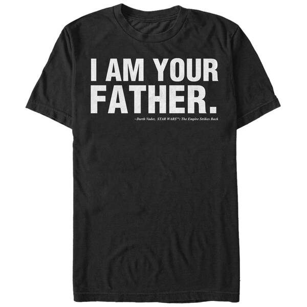 Star Wars Men S I Am Your Father Vader Quote T Shirt Overstock Star Wars Men S I Am Your Father Vader Quote T Shirt Overstock