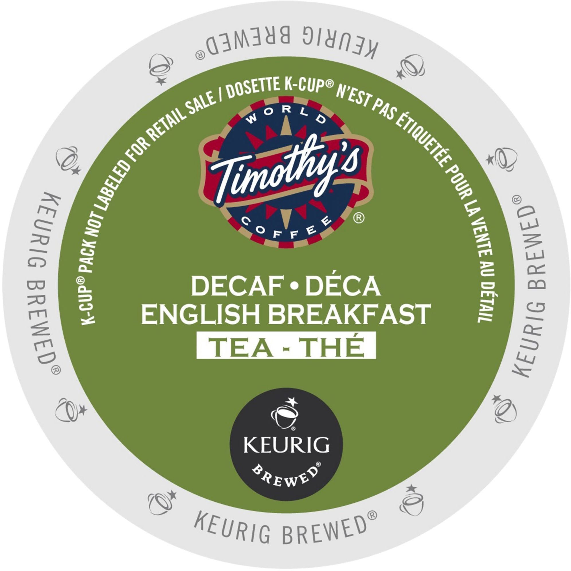 Timothyundefineds English Breakfast Decaf Tea K-Cup Portion Pack Bed Bath   Beyond 14221427