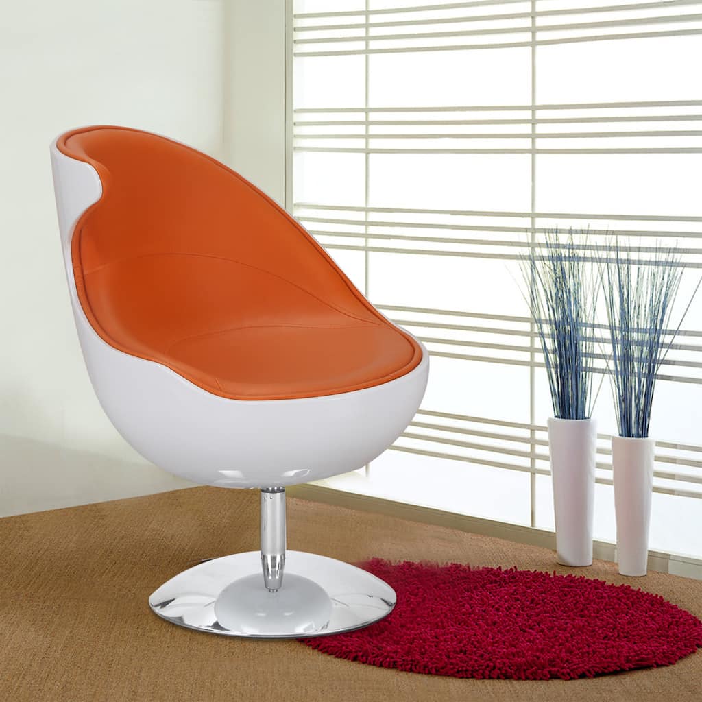 Adeco Retro 360-Swivel Faux Leather Color Series Chair