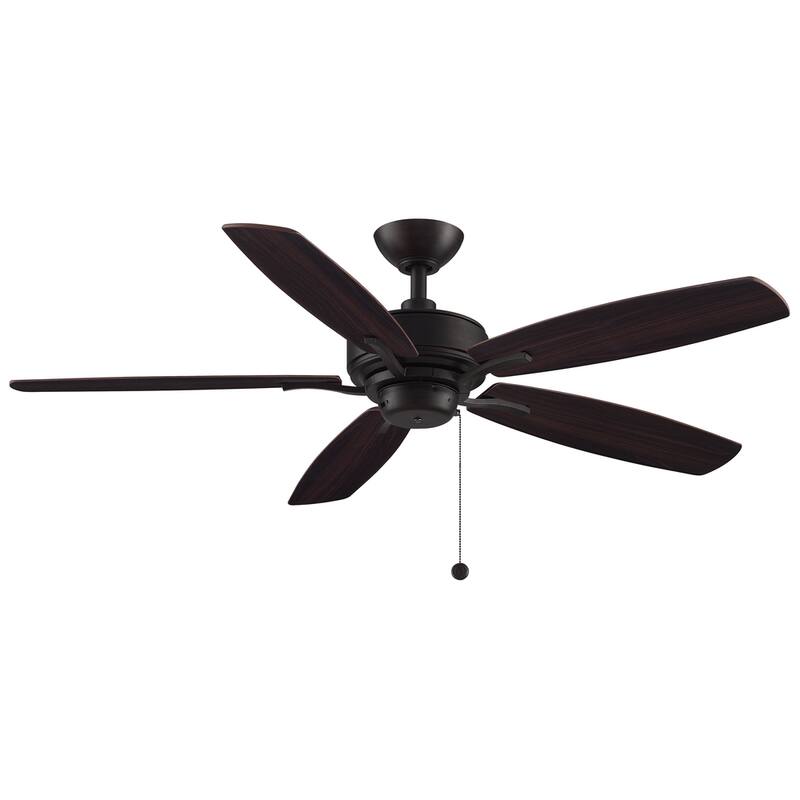Aire Deluxe - 52 inch Ceiling Fan with reversible Walnut blades - Dark Bronze