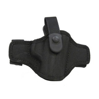 Bianchi 7506 AccuMold Belt Slide Holster, Thumbsnap Plain Black, Size 15, Right Hand