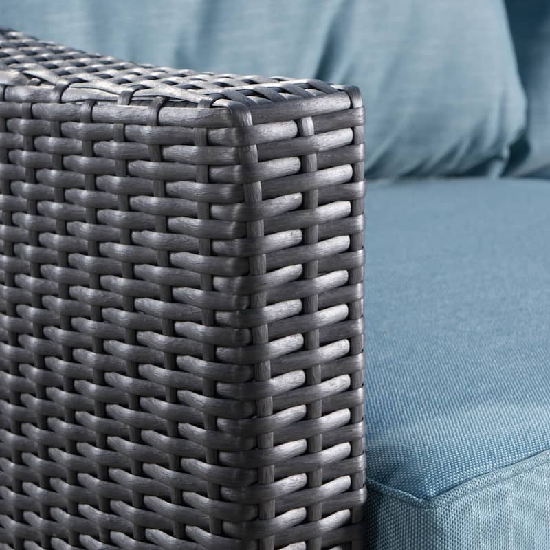 Antibes Outdoor Wicker Club Chairs (Set of 2) by Christopher Knight Home