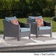 Shop Antibes Outdoor Wicker Club Chair with Cushions (Set of 2) by