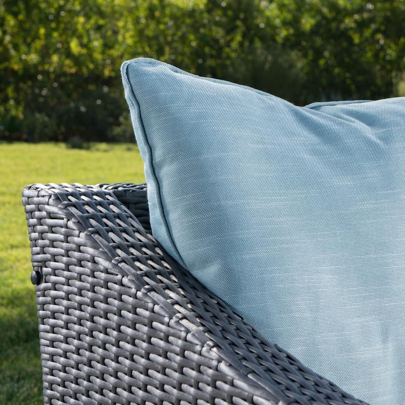 Antibes Outdoor Wicker Club Chairs (Set of 2) by Christopher Knight Home