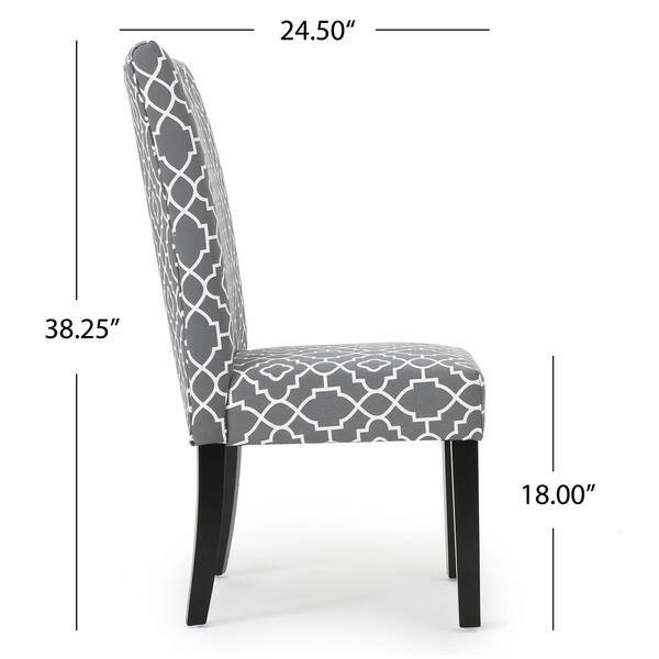 Jami Patterned Fabric Dining Chair by Christopher Knight Home (Set of 2
