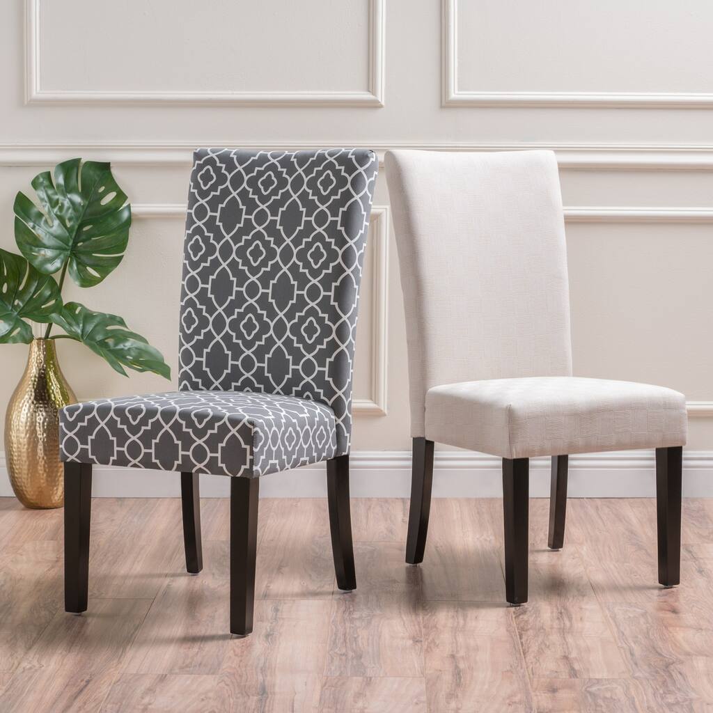Jami Patterned Fabric Dining Chair by Christopher Knight Home (Set of 2)