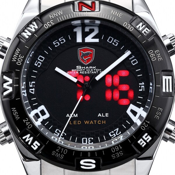 shark sport watch alm ale led watch