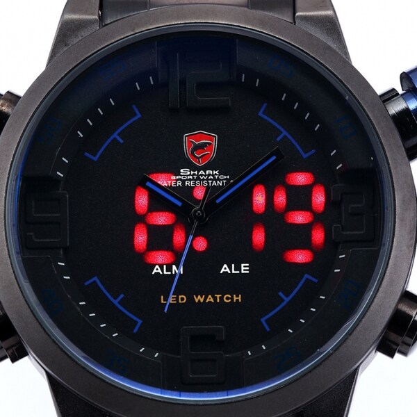 shark sport watch alm ale led watch