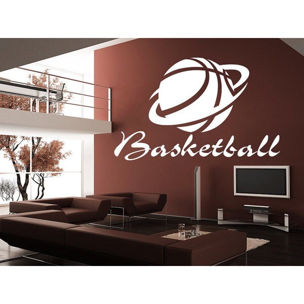 Shop Basketball Wall Decal Sport Ball Game Bous Home Vinyl Sticker