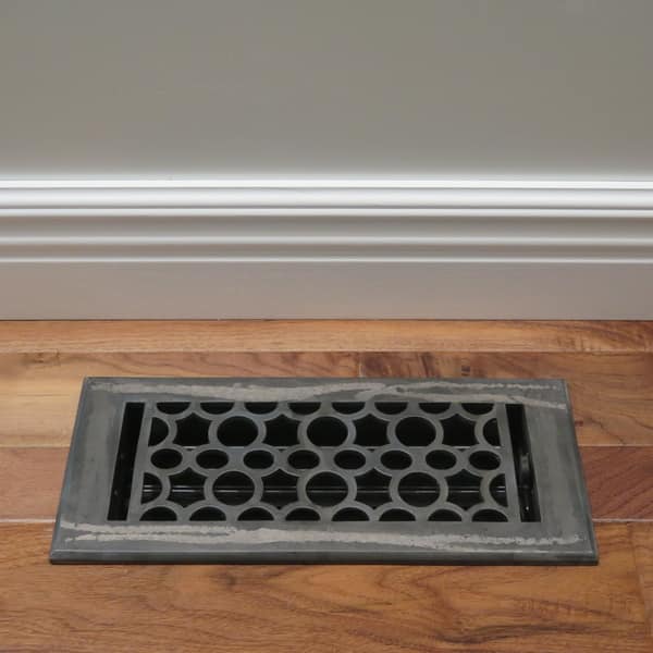 Shop Unikwities 4x10 Heavy Cast Iron Floor Register In Industrial