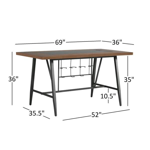 Thompson Counter Height Swivel Dining Table Set by iNSPIRE Q Classic