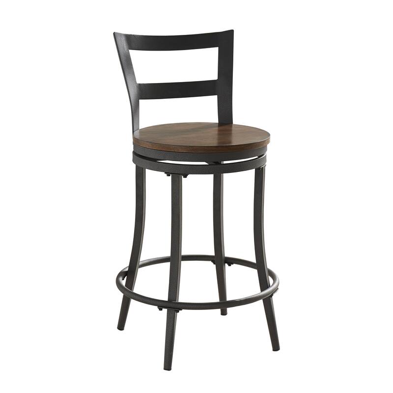 Thompson Counter Height Swivel Stools (Set of 2) by iNSPIRE Q Classic