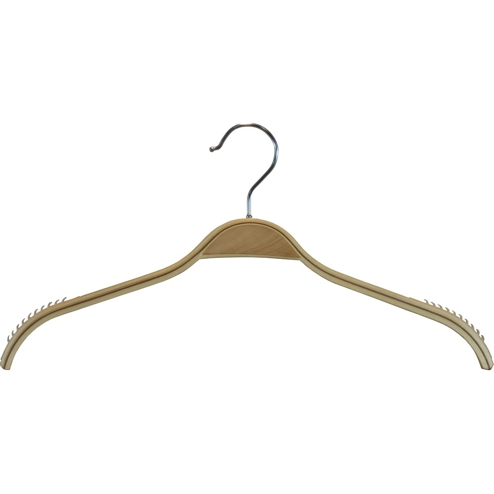 6-Pack Wide Shoulder Wooden Suit Hangers by Casafield - Bed Bath