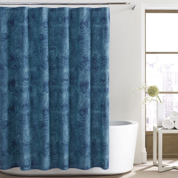 Eva Longoria Adana Shower Curtain Blue One Size