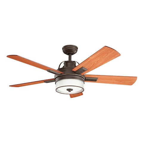 Kichler Lighting Lacey II Collection 52-inch Olde Bronze LED Ceiling Fan
