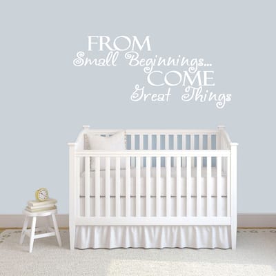 From Small Beginnings Wall Decals