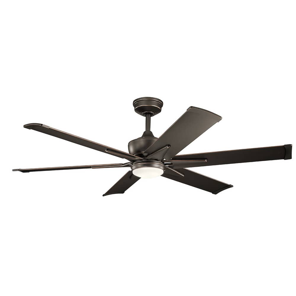 Kichler Lighting Szeplo Patio Collection 60-inch Olde Bronze LED Ceiling Fan